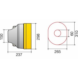 Controcuffia ovale con fascia lunghezza 237mm: compra online su NonSoloAgricoltura.it